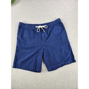 Banana Republic Mens SZ Large Blue 100% Cotton Drawstring Deck Vacation Shorts‎